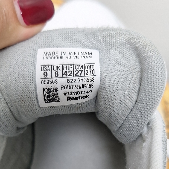 Reebok Men's Classic Leather Sneaker White Sz 9 - Picture 7 of 7